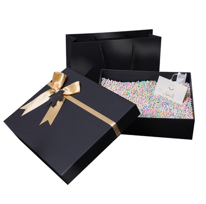 Gelebor Perłowy czarny karton do pakowania prezentów na odzież