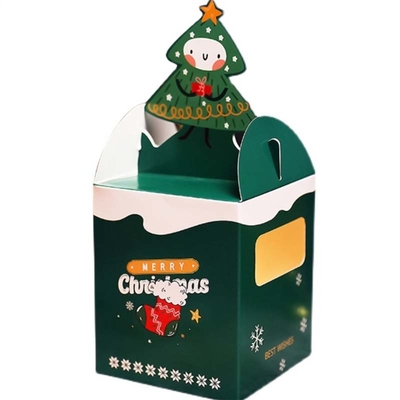 Odm Christmas Eve Pudełko do pakowania prezentów Apple Pudełko na cukierki Świętego Mikołaja 1000gsm