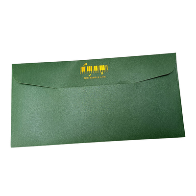 Błyszczący papier artystyczny Fluorescencyjna zielona koperta na prezent Dostosowane drukowanie
