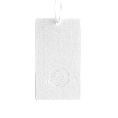 Logo Drukowanie odzieży Etykieta Papierowa karta Zawieszki z bawełnianym sznurkiem