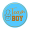 Złote naklejki ujawniające płeć Team Boy and Team Girl Etykiety na Baby Shower