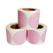 2 &amp;#39;&amp;#39; Pink Circle Direct Thermal Sticker Labels Roll kompatybilna z Zebra Rollo
