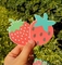 Drukowanie wodoodpornych pocałunków naklejek Śliczne etykiety do pakowania owoców truskawkowych