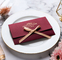 Luksusowe czerwone koperty na prezent ślubny 5x7 4x6 ze składanymi zaproszeniami