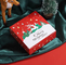 Xmas Tree Nugat Pudełko do pakowania prezentów Prostokątne pudełko z asortymentem ciasteczek