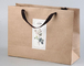 Kartonowa torba na zakupy odzieży Kraft z recyklingu Brązowa torba na wynos