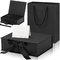 Czarne pudełko z tektury falistej do pakowania wysyłek do pakowania prezentów