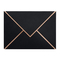 Uv Bronzing Logo Czarna karta Koperta z papieru pakowego dla firm