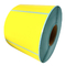 Wodoodporny papier etykietowy Kolor okrągły żółty list przewozowy do drukarki termicznej